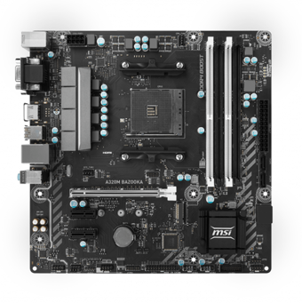MSI A320M BAZOOKA A320 AM4 Soket DDR4 2667 Mhz Micro ATX Masaüstü Bilgisayar AMD Uyumlu Anakart