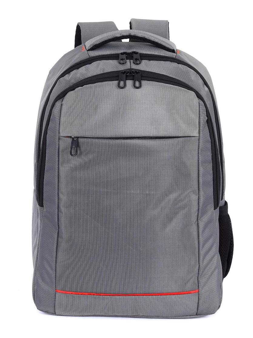 Özgür 1028 16 inç Kumaş Su Geçirmez Laptop Sırt Çantası Gri-Siyah
