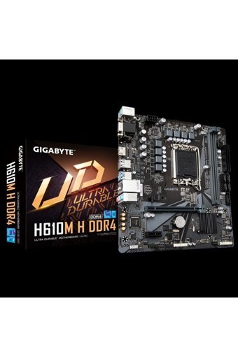 Gigabyte H610M H H610M LGA 1700 Soket DDR4 3200 Mhz Micro ATX Masaüstü Bilgisayar Intel Uyumlu Anakart