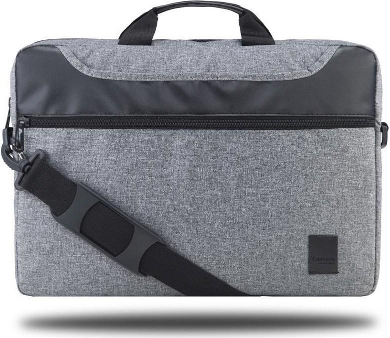Classone Workstation BND404 15.6 inç Kumaş Su Geçirmez Laptop Postacı Çantası Gri