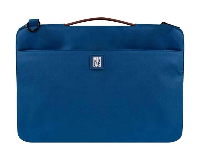 Minbag 15.6 inç Kanvas Su Geçirmez Laptop El Çantası Lacivert