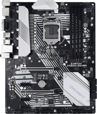 Biostar Z490A-Silver Z490 LGA 1200 Soket DDR4 4400 Mhz PCIe 4.0 Overclock ATX Masaüstü Bilgisayar Intel Uyumlu Anakart