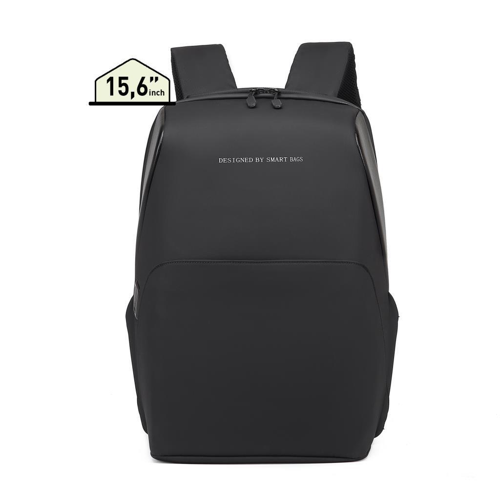 Smart Bags Bags 8636-01 15.6 inç Tekstil Su Geçirmez Laptop Sırt Çantası Siyah