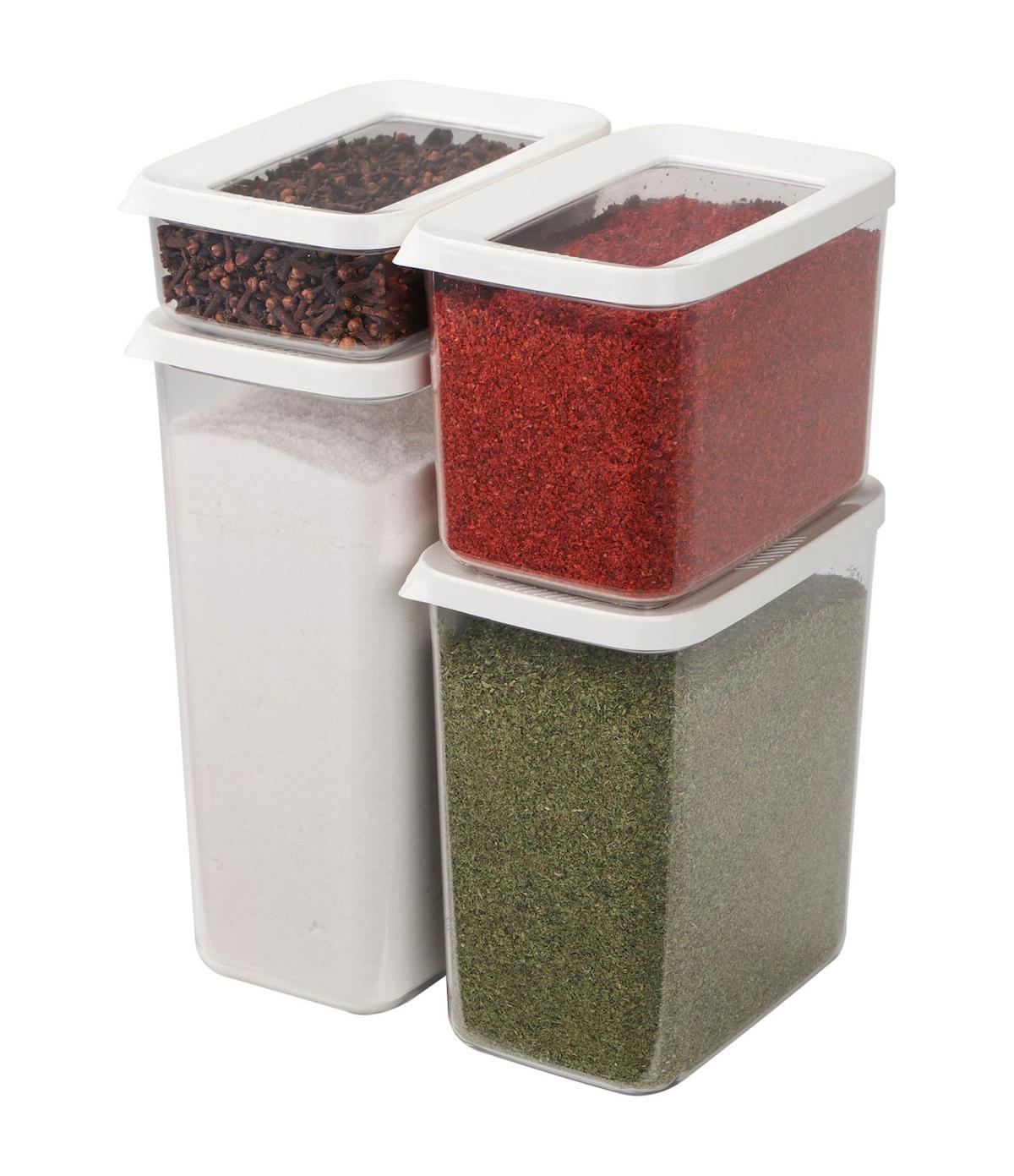 Hobi Evet 4 Parça Dikdörtgen Plastik Saklama Kabı 5 lt