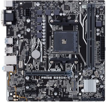 Asus Prime B350M-K B350 AM4 Soket DDR4 3200 Mhz Micro ATX Masaüstü Bilgisayar AMD Uyumlu Anakart