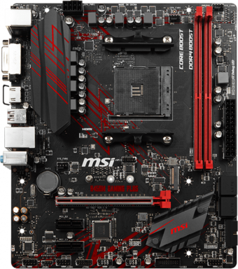 MSI B450M Gaming Plus B450 AM4 Soket DDR4 3466 Mhz Overclock Micro ATX Masaüstü Bilgisayar AMD Uyumlu Anakart