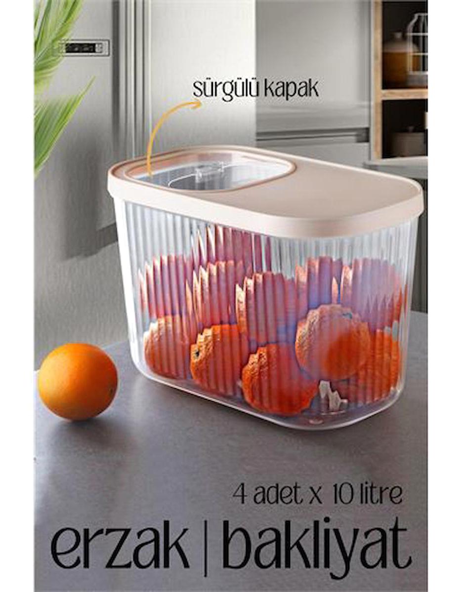 Oqann 8 Parça Dikdörtgen Plastik Saklama Kabı 10 lt