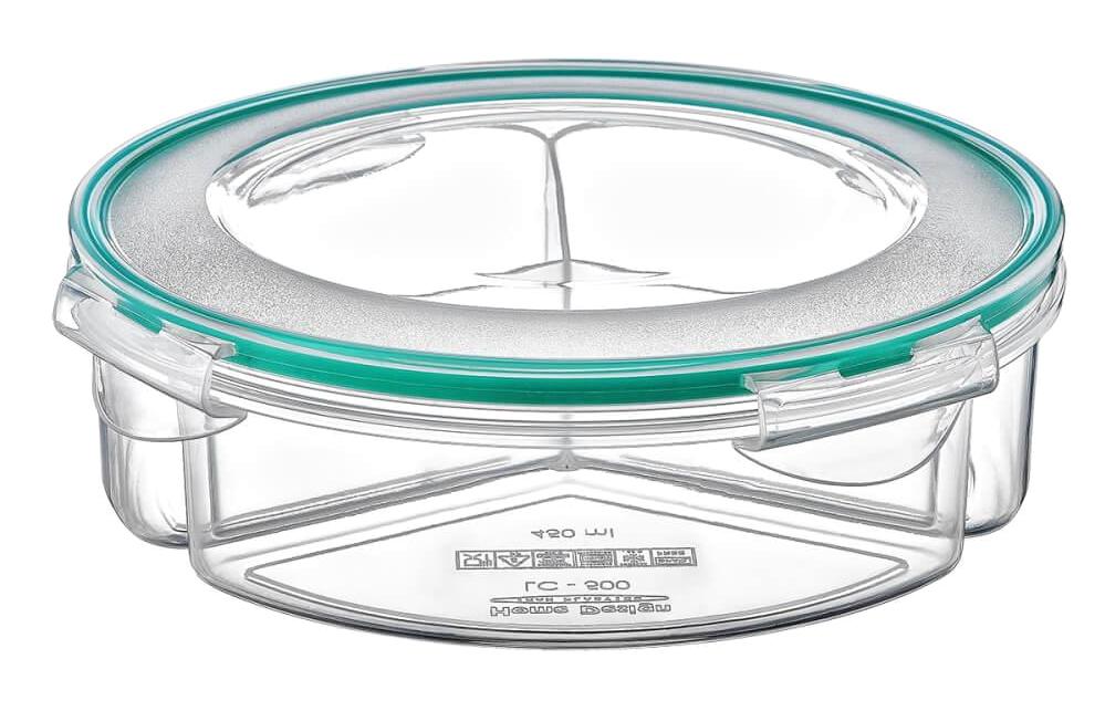 Piev Evet 2 Parça Yuvarlak Plastik Saklama Kabı 1.3 lt