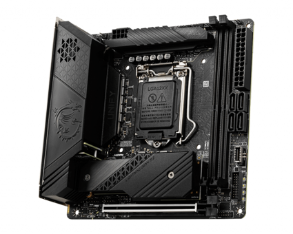 MSI Z590I UNIFY Z590 LGA 1200 Soket DDR4 5600 Mhz PCIe 4.0 Wi-Fi Overclock Mini ITX Masaüstü Bilgisayar Intel Uyumlu Anakart