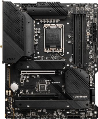 MSI B660 TOMAHAWK B660 LGA 1700 Soket DDR4 4800 Mhz PCIe 4.0 Wi-Fi Overclock Mining ATX Masaüstü Bilgisayar Intel Uyumlu Anakart