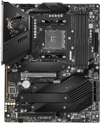 MSI B550 UNIFY B550 AM4 Soket DDR4 5600 Mhz PCIe 4.0 Wi-Fi Overclock Mining ATX Masaüstü Bilgisayar AMD Uyumlu Anakart