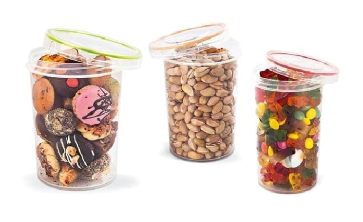 Volkan Plastik 6 Parça Yuvarlak Plastik Saklama Kabı