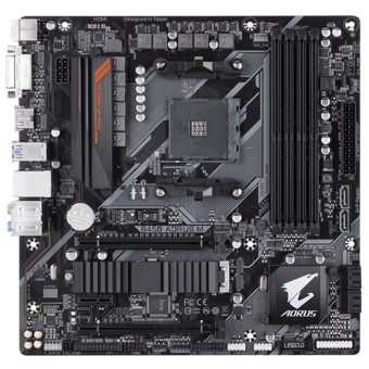 Gigabyte B450 AORUS M B450 AM4 Soket DDR4 3200 Mhz Overclock Micro ATX Masaüstü Bilgisayar AMD Uyumlu Anakart