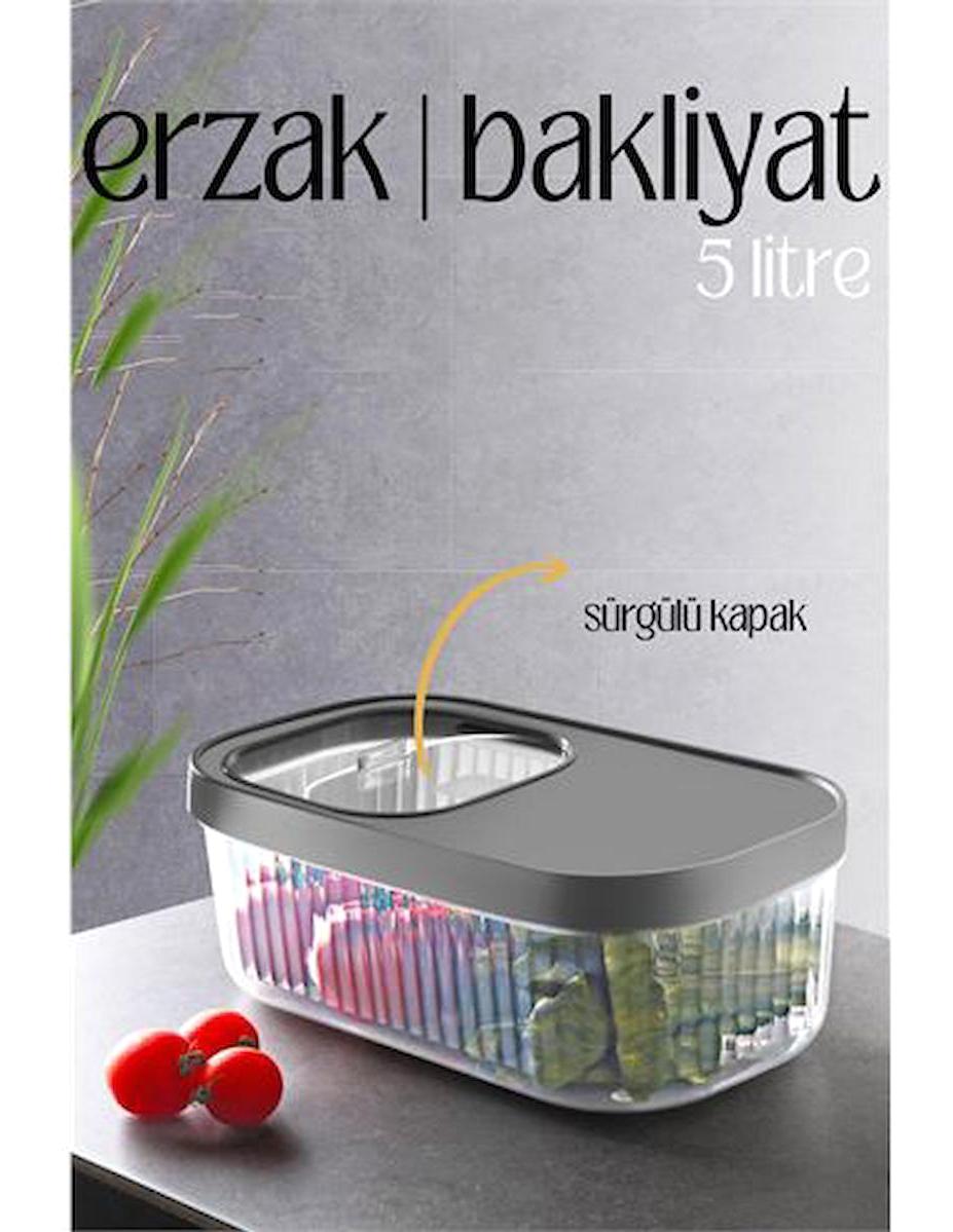 Megavox 1 Parça Dikdörtgen Plastik Saklama Kabı 5 lt