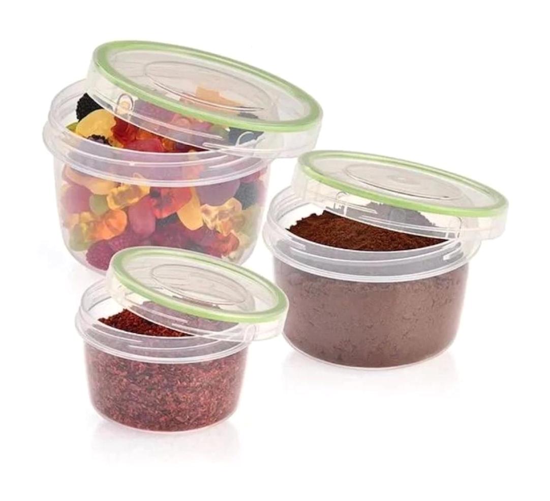 Üçsan Plastik 1 Parça Yuvarlak plastik Saklama Kabı 1.4 lt