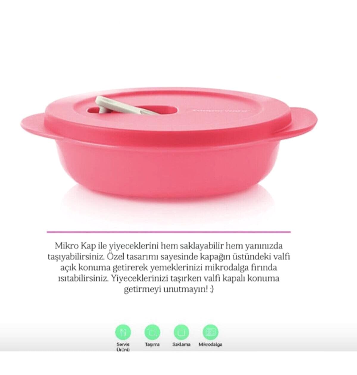 Tupperware 2 Parça Oval Plastik Saklama Kabı 400 ml