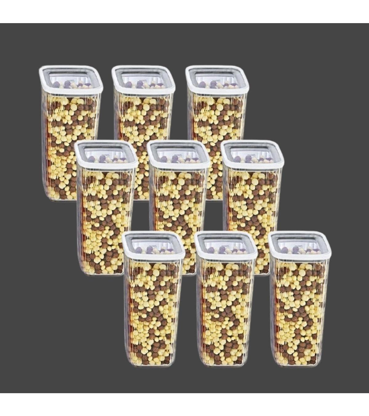 Vip Ahmet 18 Parça Kare Plastik Saklama Kabı 1.7 lt