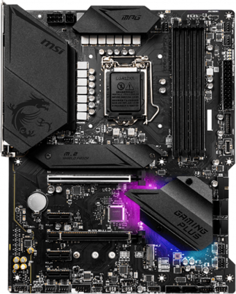 MSI Z490 Gaming Plus Z490 LGA 1200 Soket DDR4 4800 Mhz PCIe 4.0 Overclock Mining ATX Masaüstü Bilgisayar Intel Uyumlu Anakart