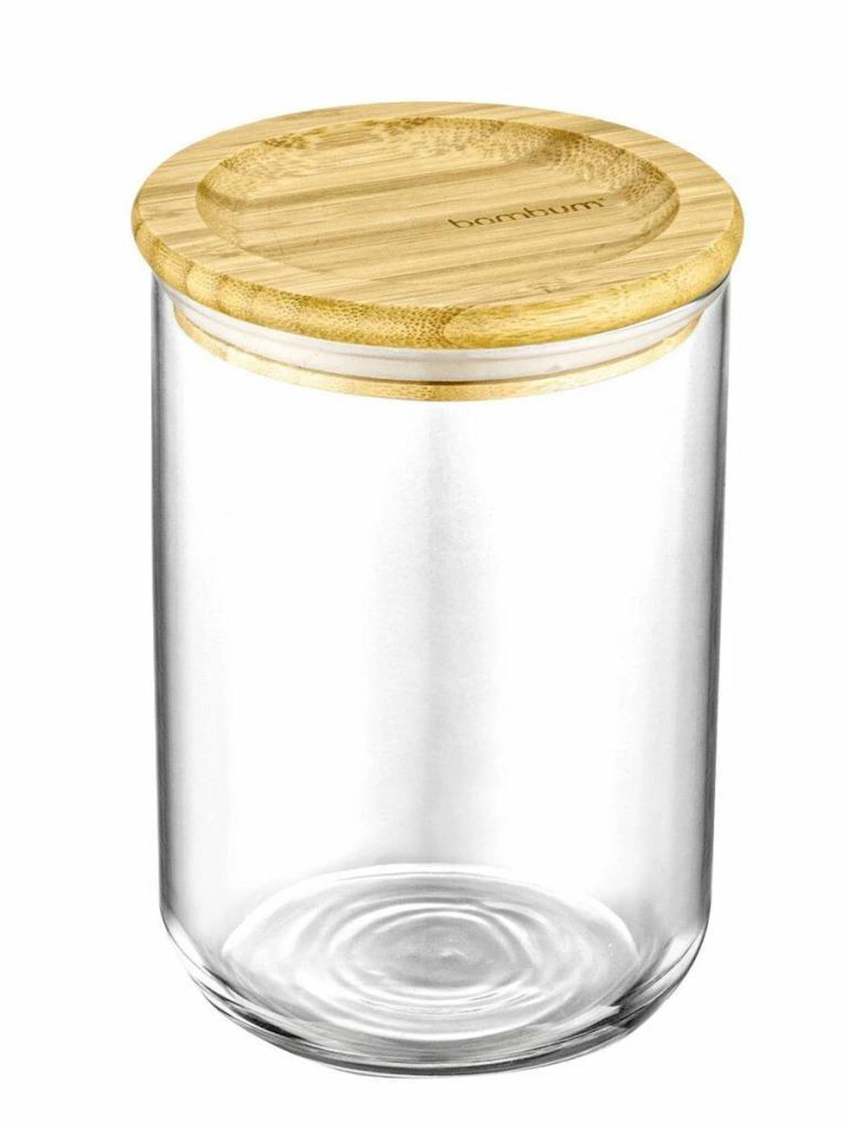 Bambum 2 Parça Yuvarlak Cam Saklama Kabı 900 ml
