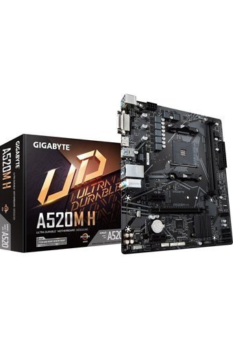 Gigabyte A520M H A520 AM4 Soket DDR4 5000 Mhz Overclock Micro ATX Masaüstü Bilgisayar AMD Uyumlu Anakart