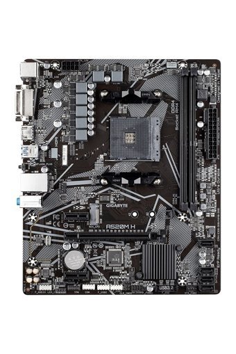 Gigabyte A520M H A520 AM4 Soket DDR4 5000 Mhz Overclock Micro ATX Masaüstü Bilgisayar AMD Uyumlu Anakart