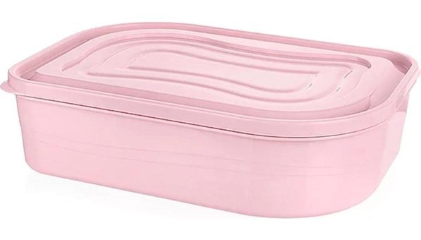 Titiz 2 Parça Dikdörtgen Plastik Saklama Kabı 1 lt