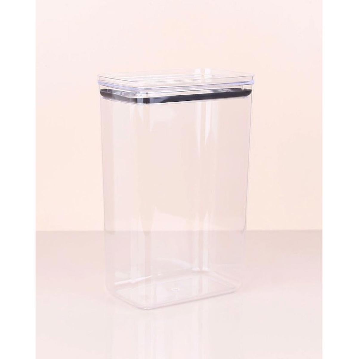 Bastonlu 2 Parça Dikdörtgen Plastik Saklama Kabı 3.1 lt