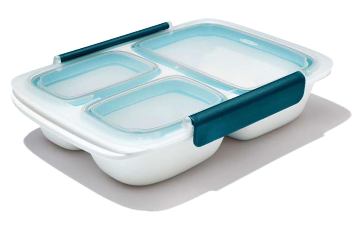 Oxo Evet 2 Parça Dikdörtgen Plastik Saklama Kabı 970 ml
