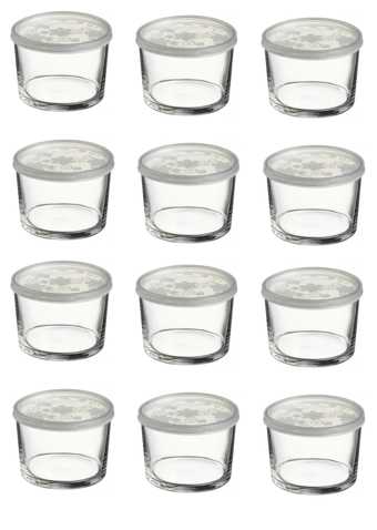 Paşabahçe 24 Parça Yuvarlak Cam Saklama Kabı 220 ml