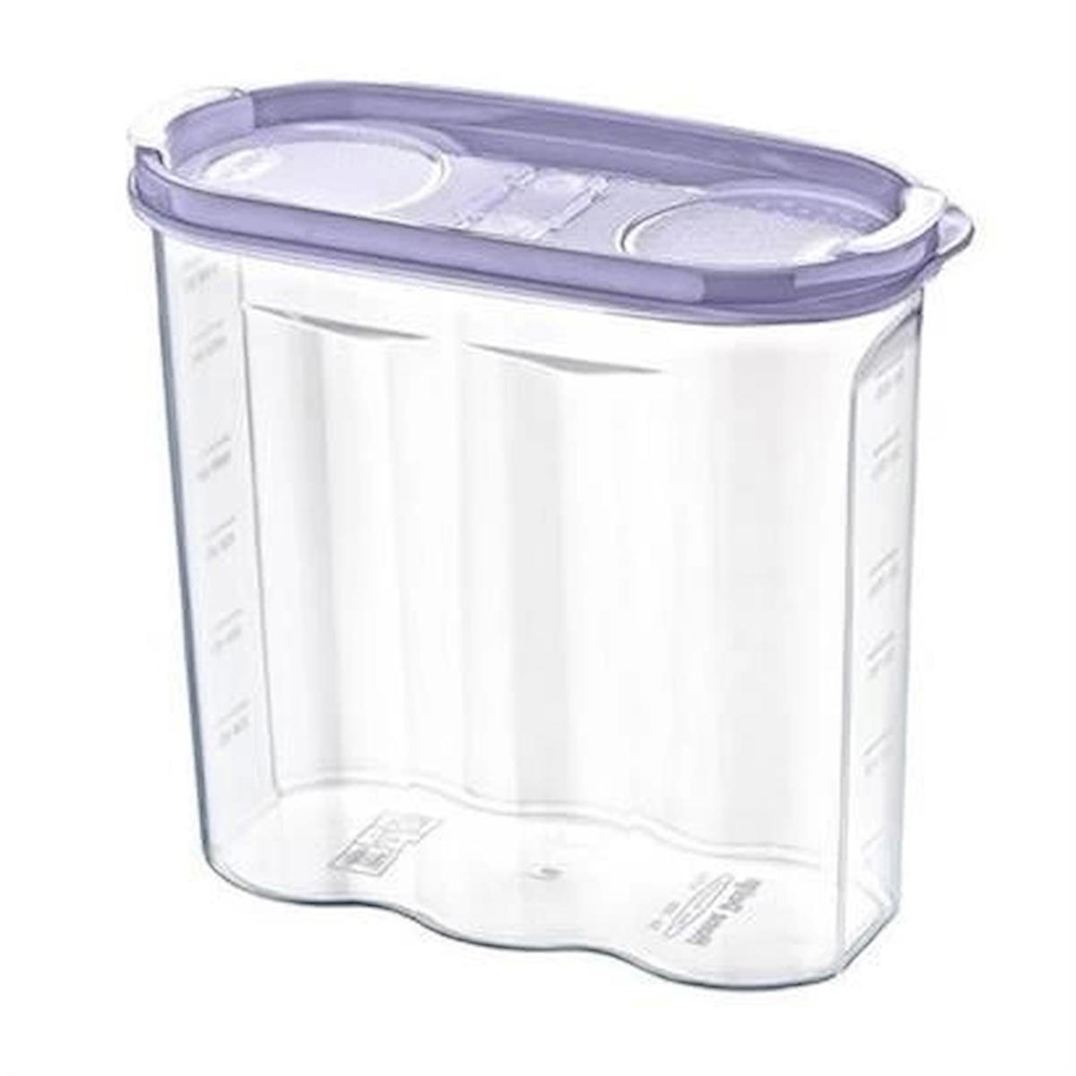 Catan Studio 2 Parça Silindir Plastik Saklama Kabı 1.7 lt