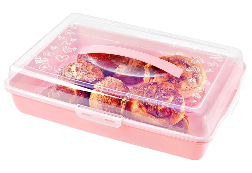 Piev 2 Parça Dikdörtgen Plastik Saklama Kabı