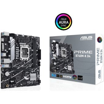 Asus Prime B670M-K B760 LGA 1700 Soket DDR4 5333 Mhz PCIe 4.0 Overclock Micro ATX Masaüstü Bilgisayar AMD Uyumlu Anakart