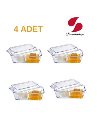 Paşabahçe Evet 8 Parça Dikdörtgen Cam Saklama Kabı 480 ml
