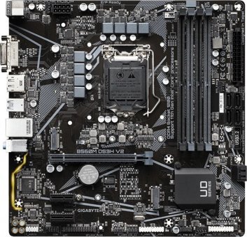 Gigabyte B560M DS3H V2 B560 LGA 1200 Soket DDR4 5333 Mhz PCIe 4.0 Micro ATX Masaüstü Bilgisayar Intel Uyumlu Anakart