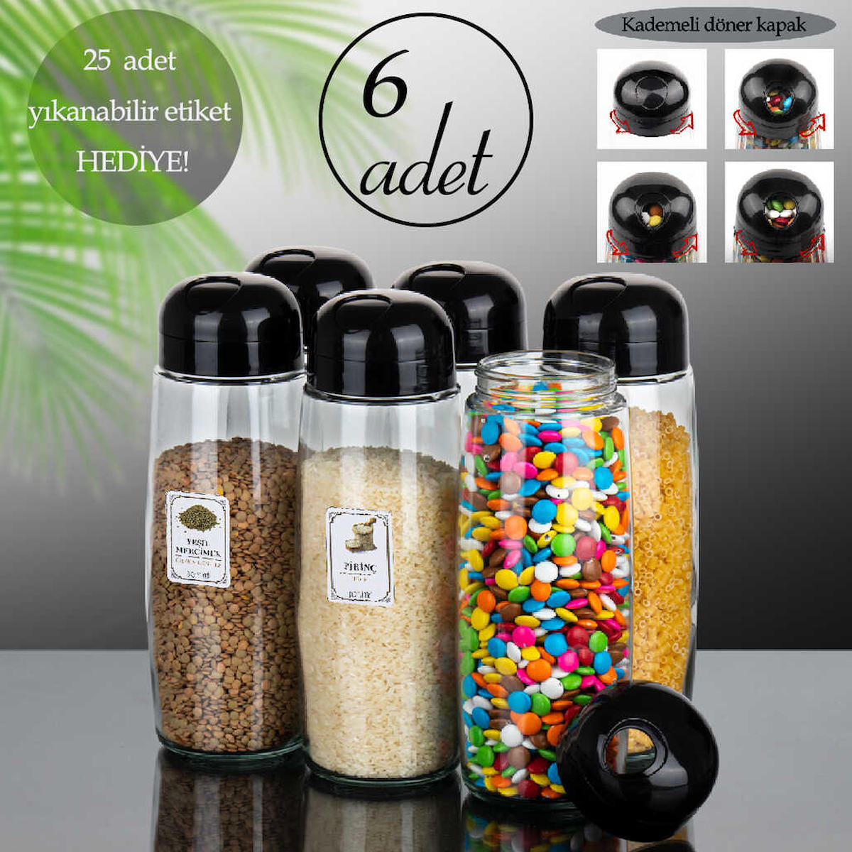 Porsima 12 Parça Oval Cam Saklama Kabı 1.6 lt