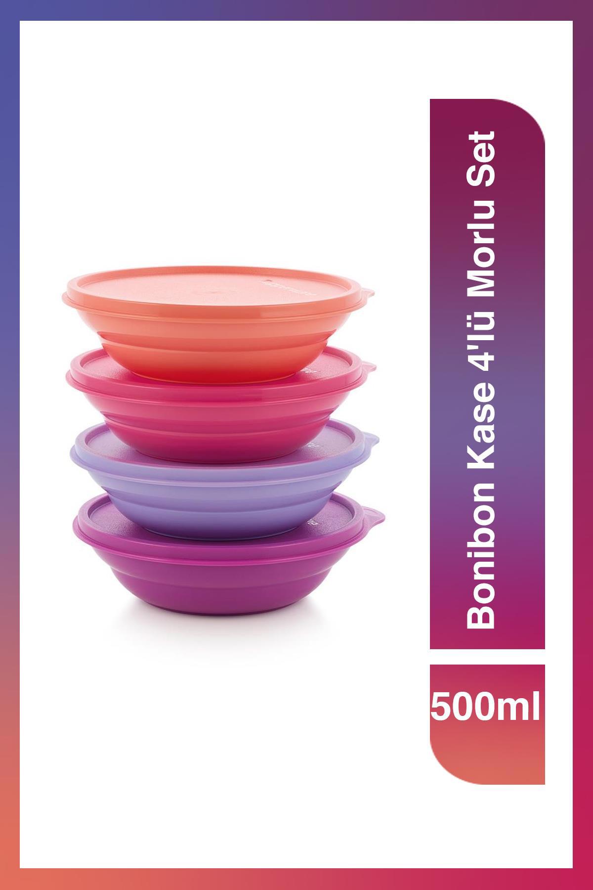 Tupperware 8 Parça Yuvarlak Plastik Saklama Kabı 500 ml