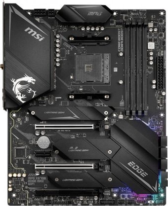 MSI X570S EDGE MAX X570 AM4 Soket DDR4 5300 Mhz PCIe 4.0 Wi-Fi Overclock Mining ATX Masaüstü Bilgisayar AMD Uyumlu Anakart
