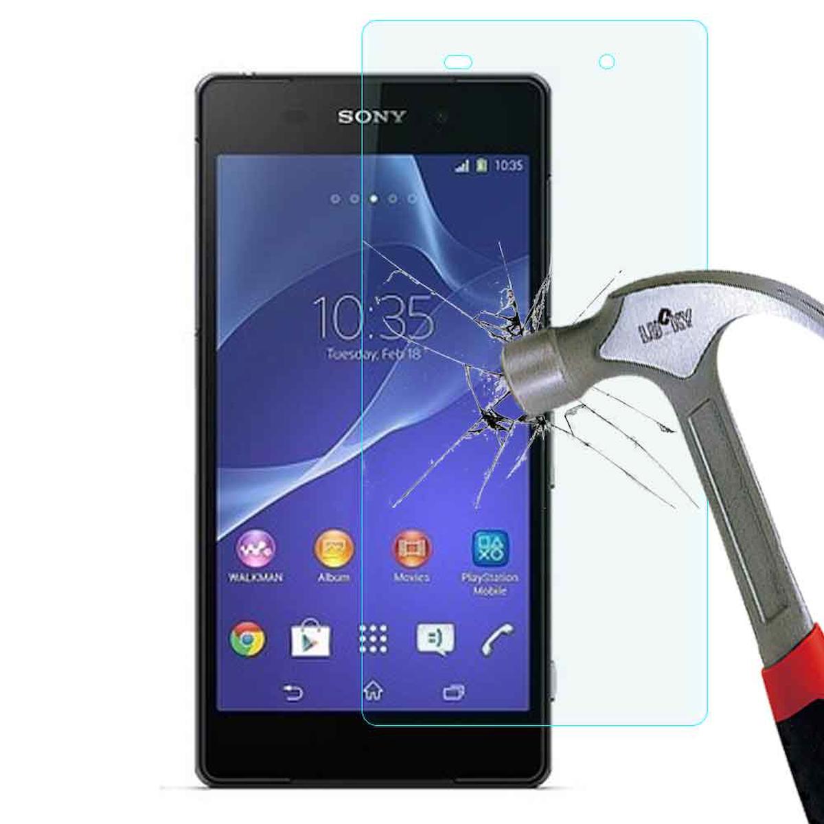 Smart Tech Sony Xperia Z2 Kırılmaz Temperli Cam Parlak Ekran Koruyucu