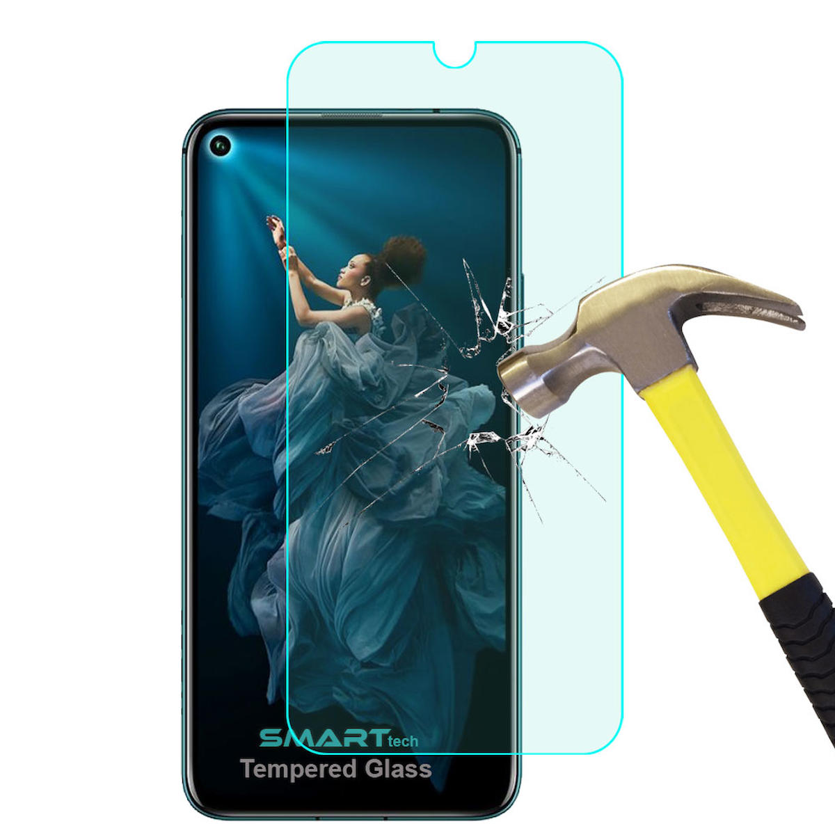 Smart Tech Honor 20 Pro Kırılmaz Temperli Cam Parlak Ekran Koruyucu