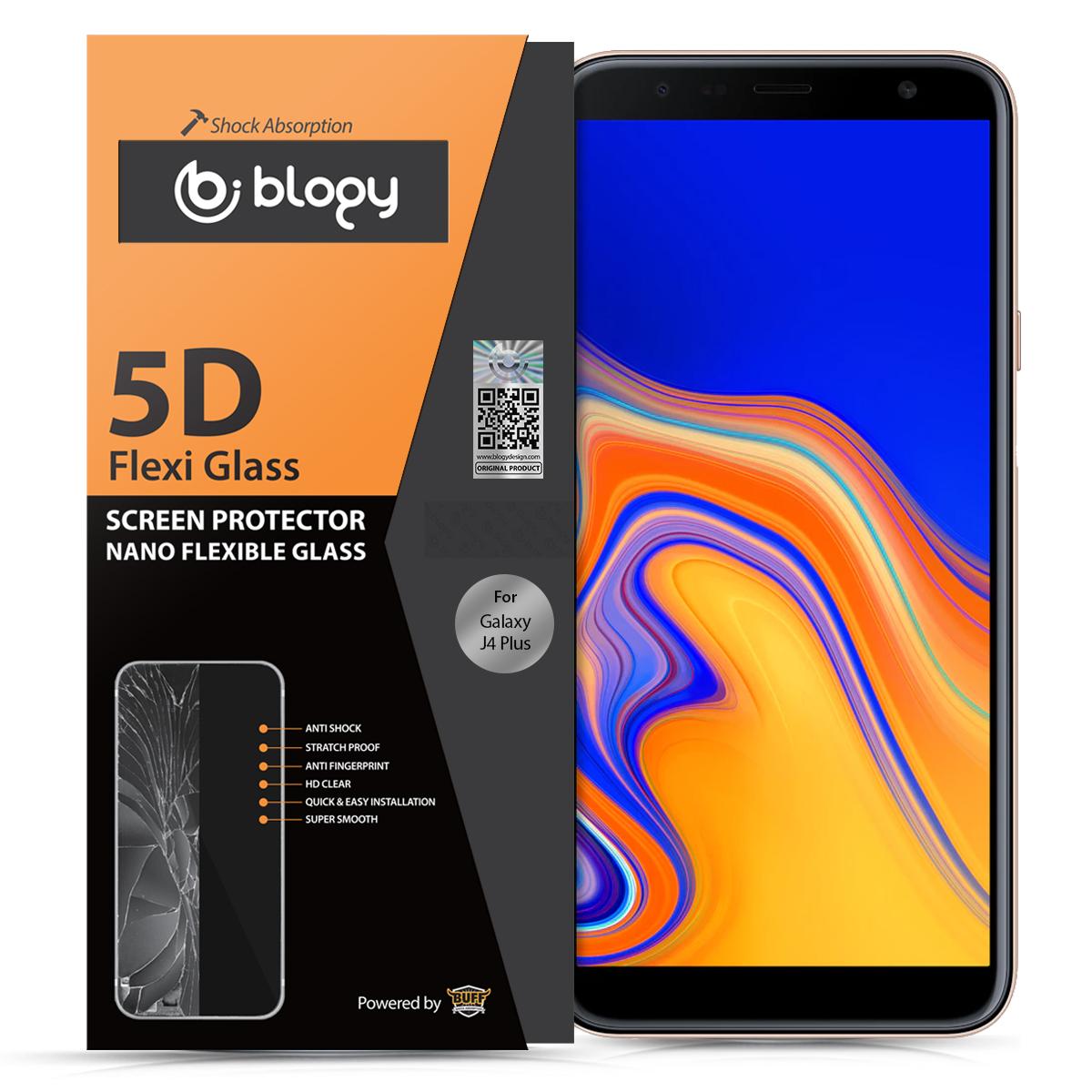 Blogy Samsung Galaxy J4 Plus Silikon Parlak Ekran Koruyucu