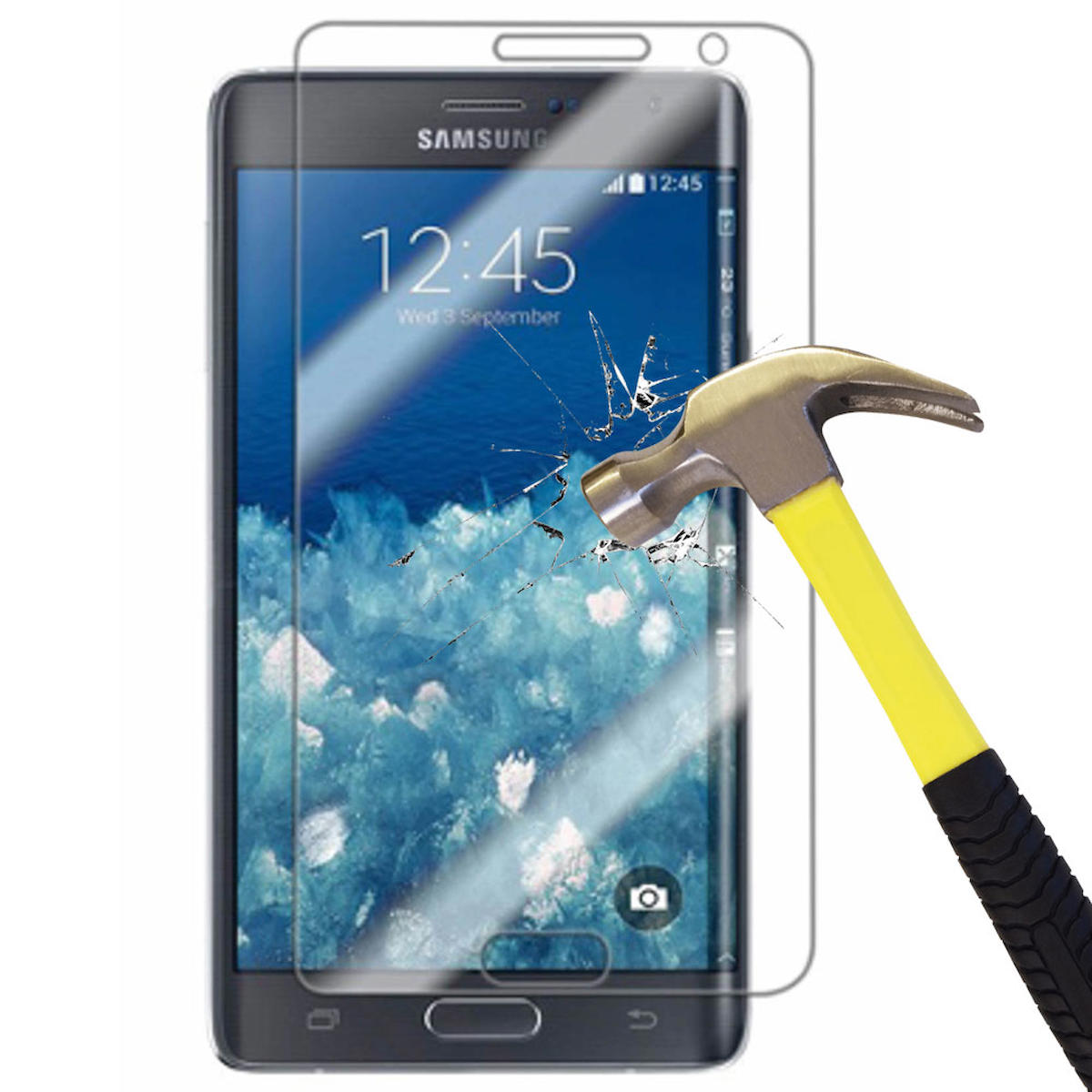 Smart Tech Samsung Galaxy Note Edge Kırılmaz Temperli Cam Parlak Ekran Koruyucu
