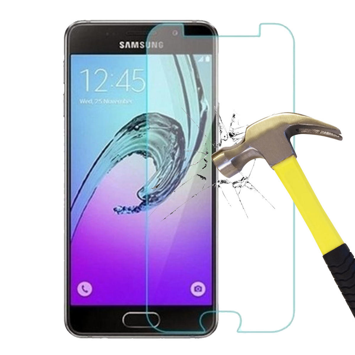Smart Tech Samsung Galaxy E5 Kırılmaz Temperli Cam Parlak Ekran Koruyucu