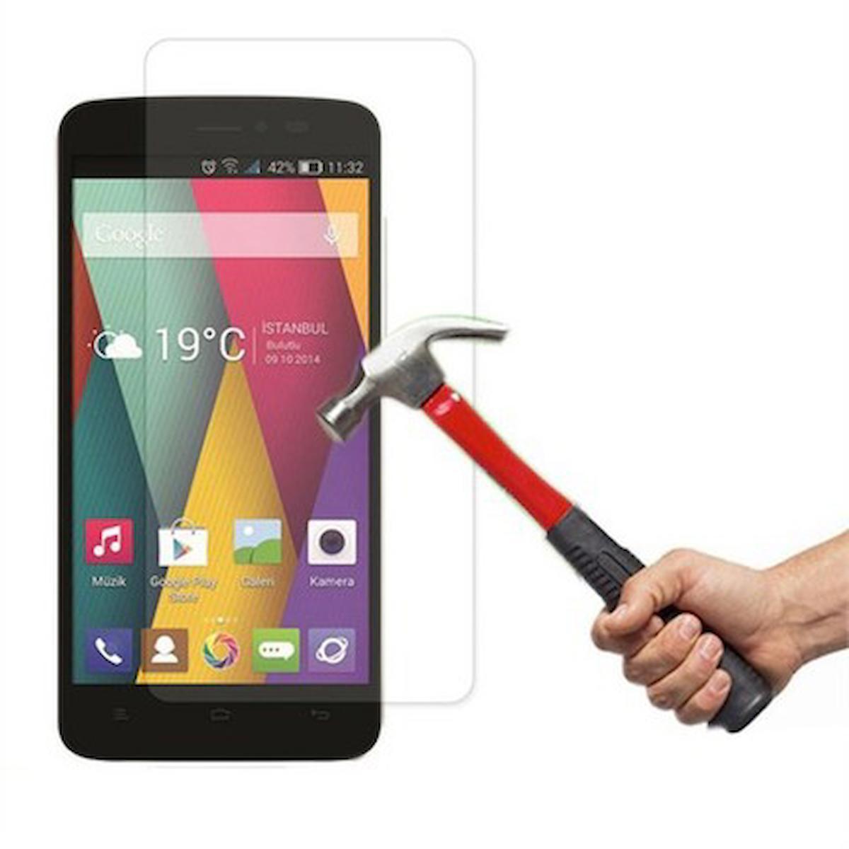 Kensa General Mobile Discovery 2 Mini Temperli Cam Parlak Ekran Koruyucu