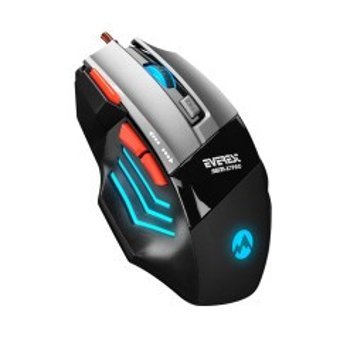 Everest SGM-X7 PRO RGB Yatay Makrolu Kablolu Siyah Optik Gaming Mouse
