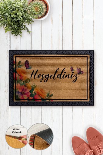 Popcorn Kids ÇERÇEVELİ PASPAS - SPRING AND BUTTERFLY 45 x 70 Beden