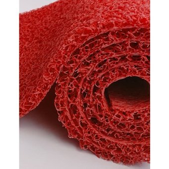 Hobbyhane Kırmızı Kıvırcık Yolluk Kapı Önü Paspası - 120 x 475 cm