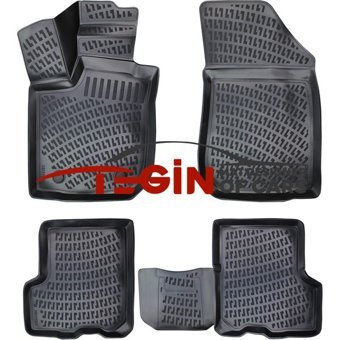 Tegin Dacia Logan 2 Mcv 2014 3D Havuzlu Paspas Siyah