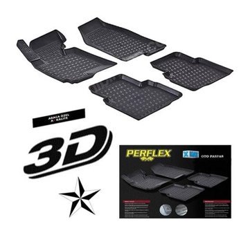 Perflex Volkswagen Golf 6 3D Havuzlu Paspas Perflex X-Mat 3D Paspas 2006-2013