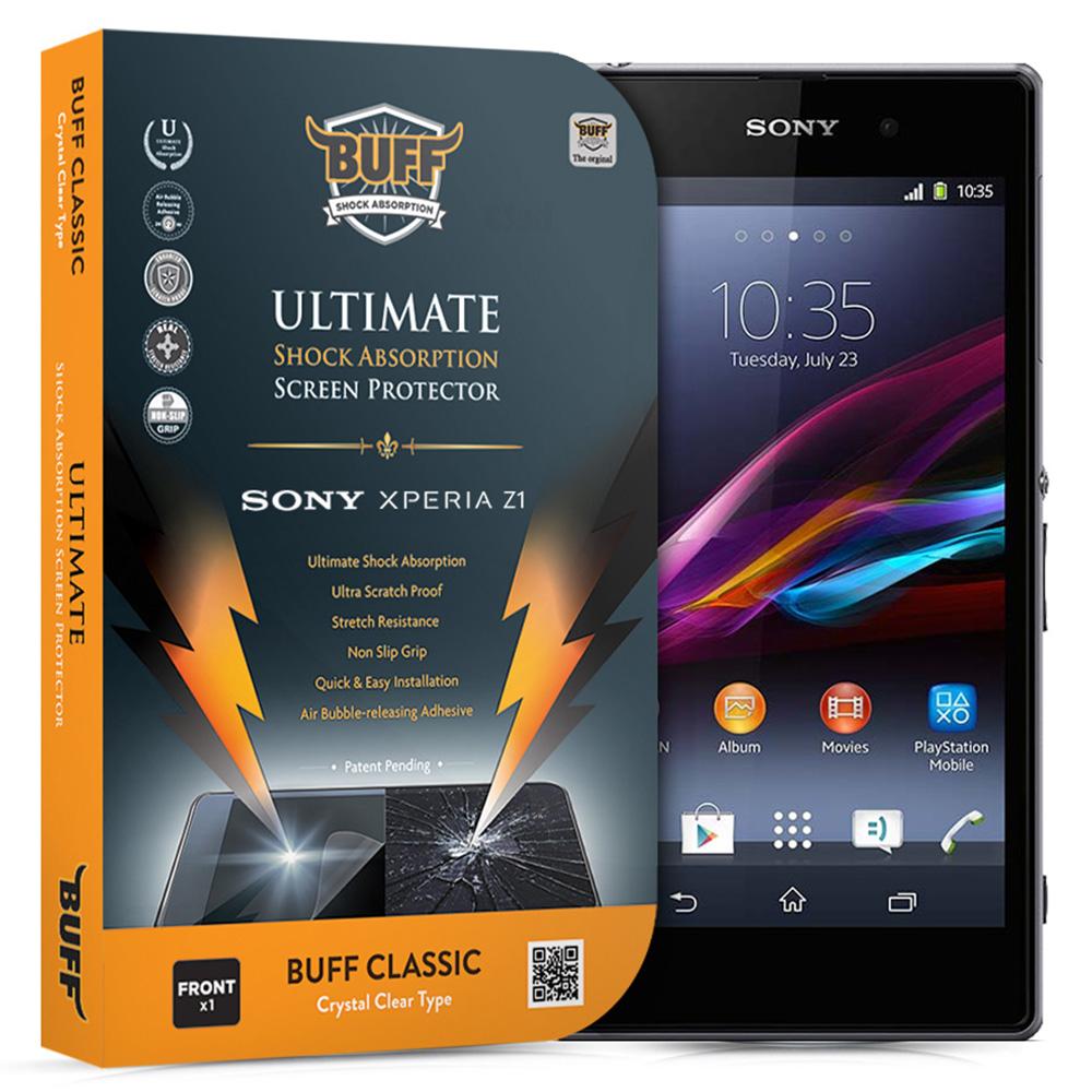 Buff Sony Xperia Z1 Silikon Parlak Ekran Koruyucu