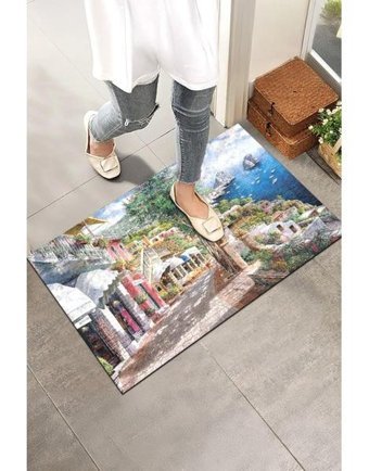 Monnhein Tablo Kapı Önü Paspası - Renkli - 45 x 65 cm